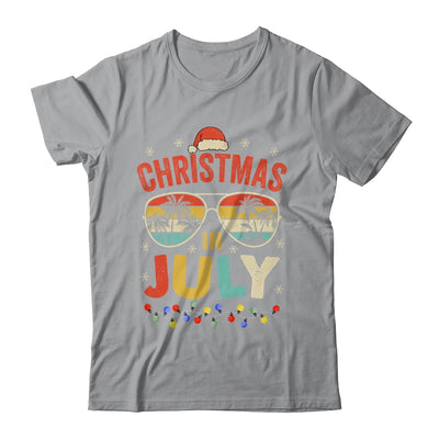 Christmas In July With Vintage Sunglasses For Summer Xmas Shirt & Tank Top | siriusteestore