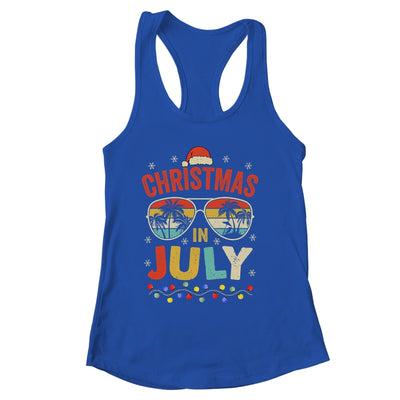Christmas In July With Vintage Sunglasses For Summer Xmas Shirt & Tank Top | siriusteestore