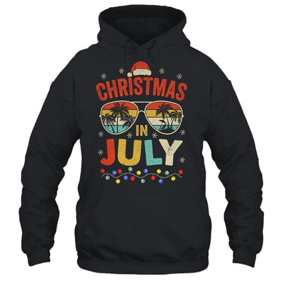 Christmas In July With Vintage Sunglasses For Summer Xmas Shirt & Tank Top | siriusteestore