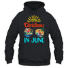 Christmas In June Sunglasses Santa Flamingo Summer Vacation Shirt & Tank Top | siriusteestore