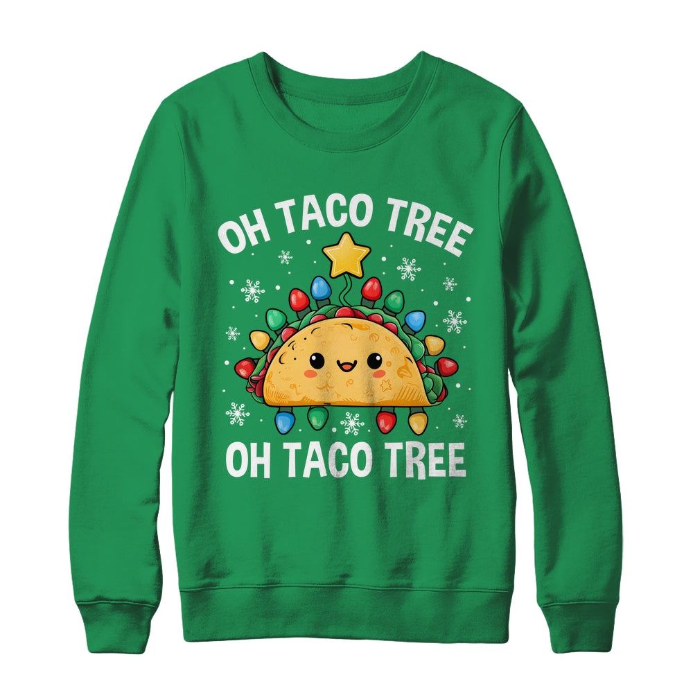 Christmas Oh Taco Tree Xmas Mexican Food Men Women Boys Kids Shirt & Sweatshirt | siriusteestore