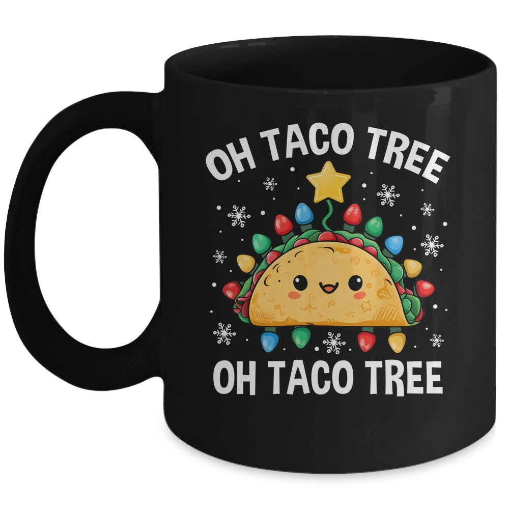 Christmas Oh Taco Tree Xmas Mexican Food Men Women Boys Kids Mug | siriusteestore