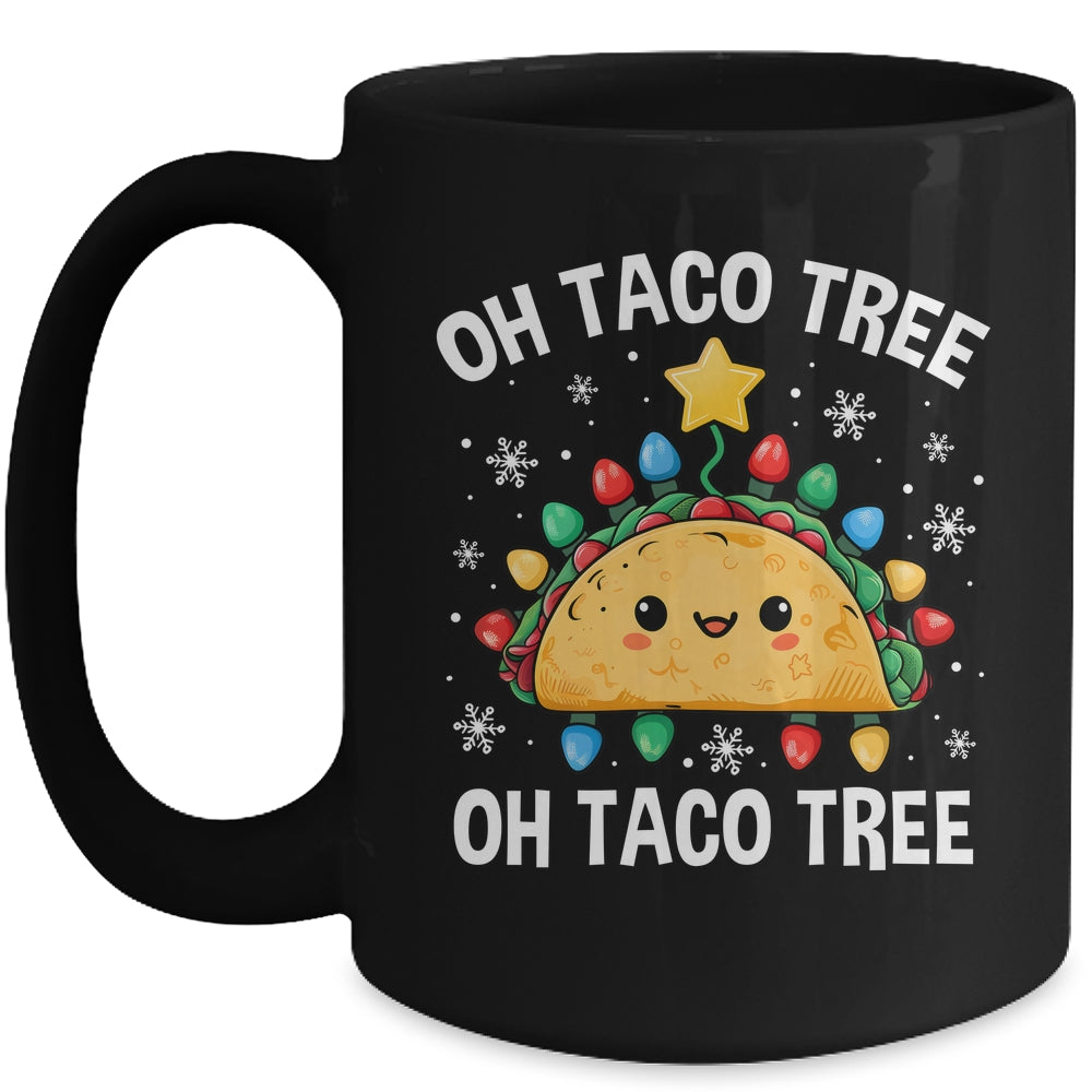 Christmas Oh Taco Tree Xmas Mexican Food Men Women Boys Kids Mug | siriusteestore
