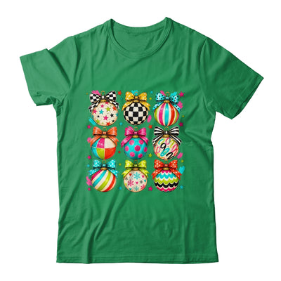 Christmas Ornament Preppy Coquette Bow Graphic Retro Holiday Shirt & Sweatshirt | siriusteestore