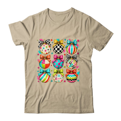 Christmas Ornament Preppy Coquette Bow Graphic Retro Holiday Shirt & Sweatshirt | siriusteestore