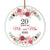 Christmas Ornaments Gifts For Couples Husband Wife Holiday 20th Wedding Anniversary 20 Years As Mr & Mrs 2025 Decoration Christmas Tree Ornament | siriusteestore