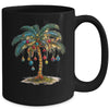 Christmas Palm Tree Women Funny Hawaiian Beach Tropical Xmas Mug | siriusteestore