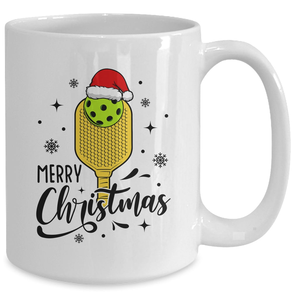Christmas Pickleball Santa Hat Pickleball Player Winter Mug | siriusteestore