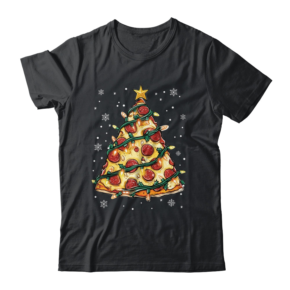 Christmas Pizza Xmas Tree Funny Xmas Food Men Women Kids Shirt & Sweatshirt | siriusteestore