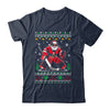 Christmas Santa Hockey Goalie Ugly Christmas Hockey Player Shirt & Sweatshirt | siriusteestore