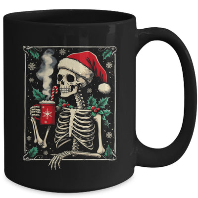 Christmas Skeleton Hot Cocoa Scary Spooky Xmas Holiday Mug | siriusteestore