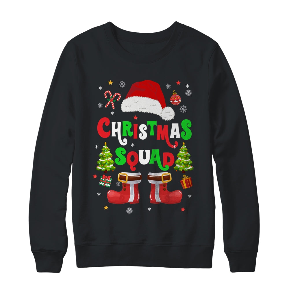Christmas Squad Santa Claus Xmas Family Matching Shirt & Sweatshirt | siriusteestore