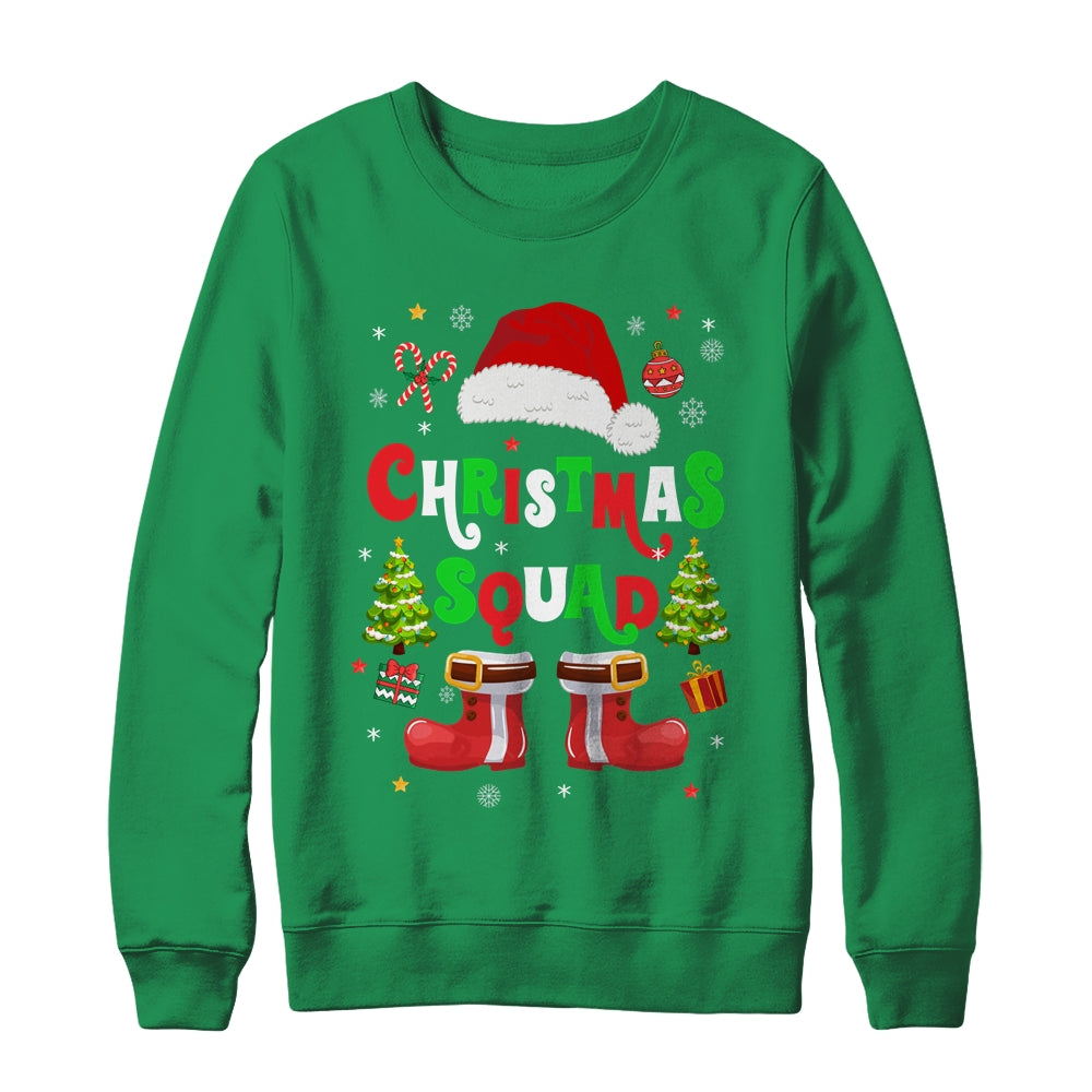 Christmas Squad Santa Claus Xmas Family Matching Shirt & Sweatshirt | siriusteestore
