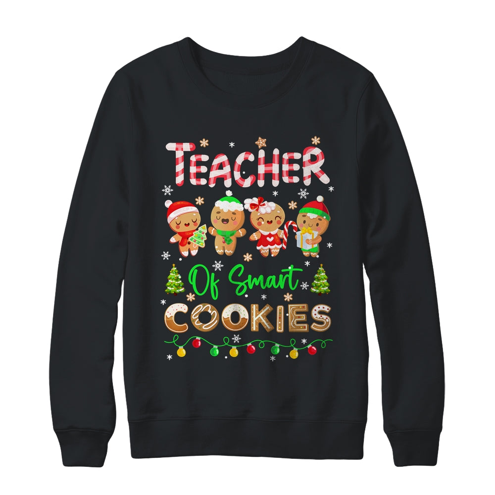 Christmas Teacher Of Smart Cookies Funny Cute Gingerbread Shirt & Sweatshirt | siriusteestore