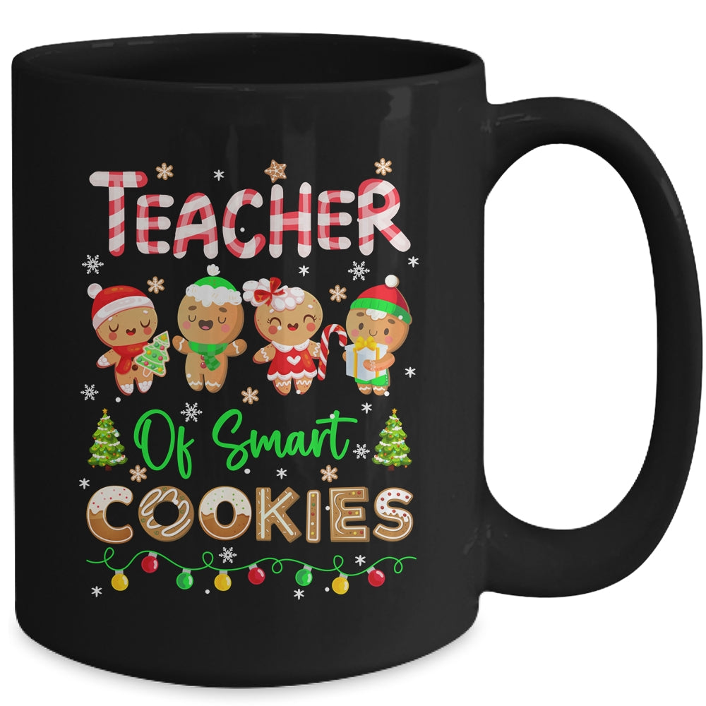 Christmas Teacher Of Smart Cookies Funny Cute Gingerbread Mug | siriusteestore