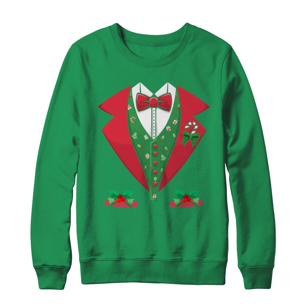 Christmas Tuxedo Funny Christmas Santa Tuxedo Xmas Shirt & Sweatshirt | siriusteestore