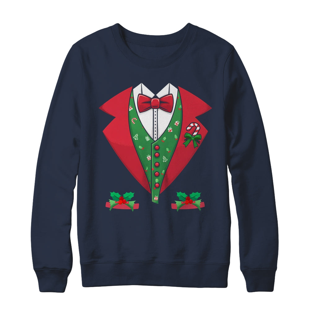 Christmas Tuxedo Funny Christmas Santa Tuxedo Xmas Shirt & Sweatshirt | siriusteestore