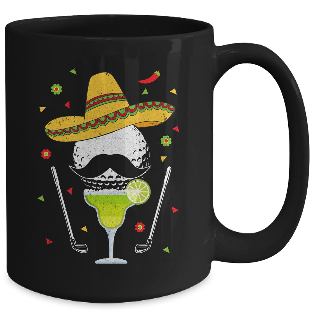 Cinco De Mayo Golf Ball With Sombrero And Margarita Golfer Mug | siriusteestore