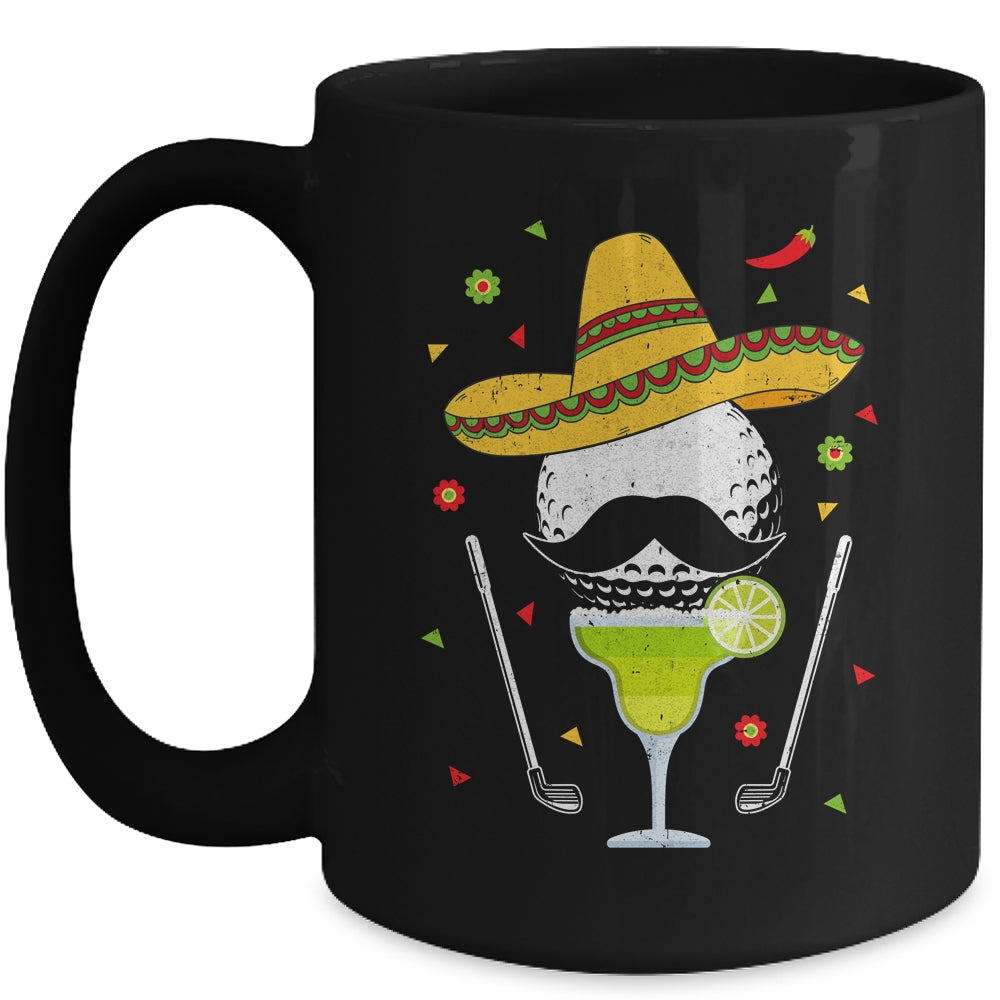 Cinco De Mayo Golf Ball With Sombrero And Margarita Golfer Mug | siriusteestore