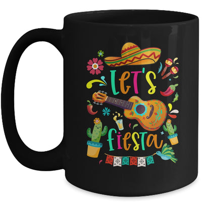 Cinco De Mayo Mexican Guitar Cactus Celebration Mug | siriusteestore