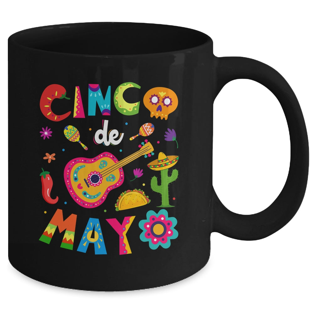 Cinco De Mayo Mexican Guitar Cactus Mug | siriusteestore