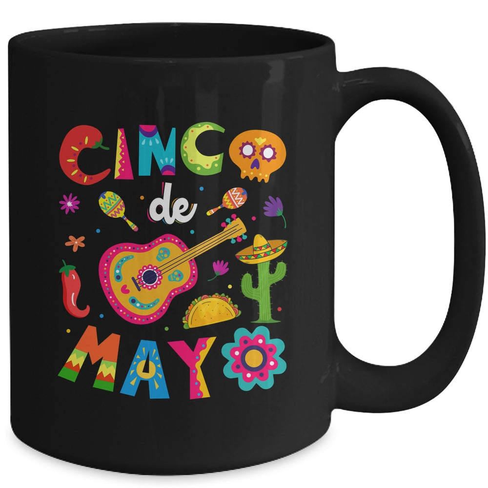 Cinco De Mayo Mexican Guitar Cactus Mug | siriusteestore