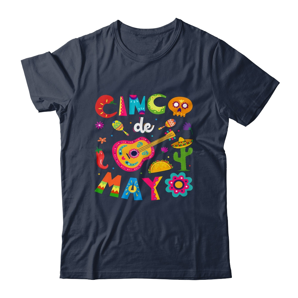 Cinco De Mayo Mexican Guitar Cactus Shirt & Tank Top | siriusteestore