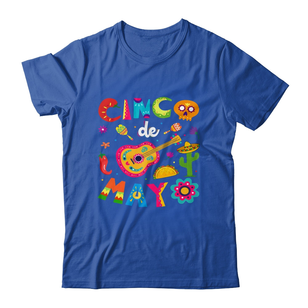 Cinco De Mayo Mexican Guitar Cactus Shirt & Tank Top | siriusteestore
