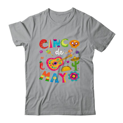 Cinco De Mayo Mexican Guitar Cactus Shirt & Tank Top | siriusteestore