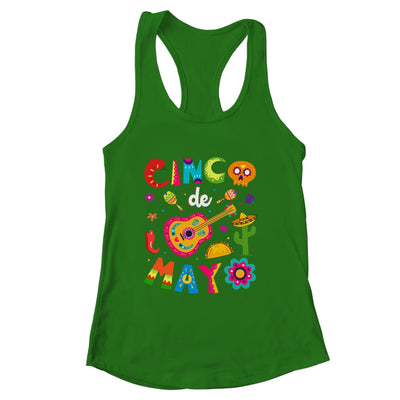 Cinco De Mayo Mexican Guitar Cactus Shirt & Tank Top | siriusteestore