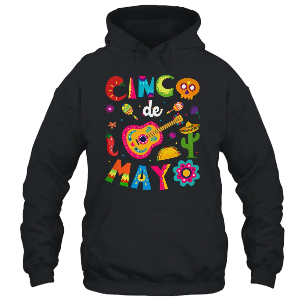 Cinco De Mayo Mexican Guitar Cactus Shirt & Tank Top | siriusteestore