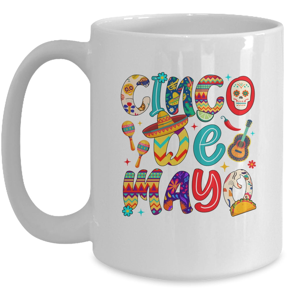 Cinco De Mayo Party Mexican Lets Fiesta Mama Sombrero Taco Mug | siriusteestore
