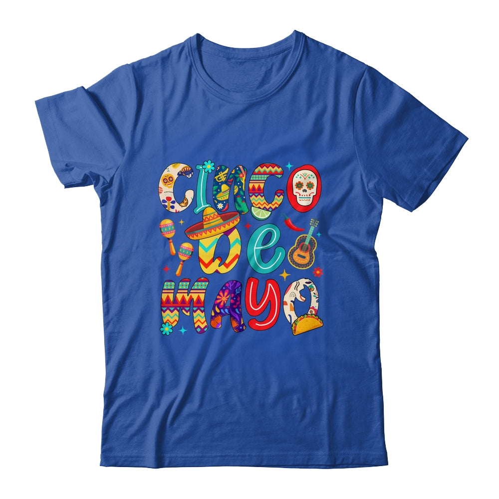 Cinco De Mayo Party Mexican Lets Fiesta Mama Sombrero Taco Shirt & Tank Top | siriusteestore