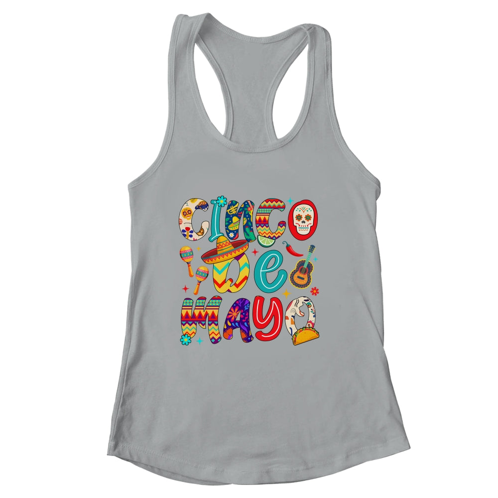 Cinco De Mayo Party Mexican Lets Fiesta Mama Sombrero Taco Shirt & Tank Top | siriusteestore