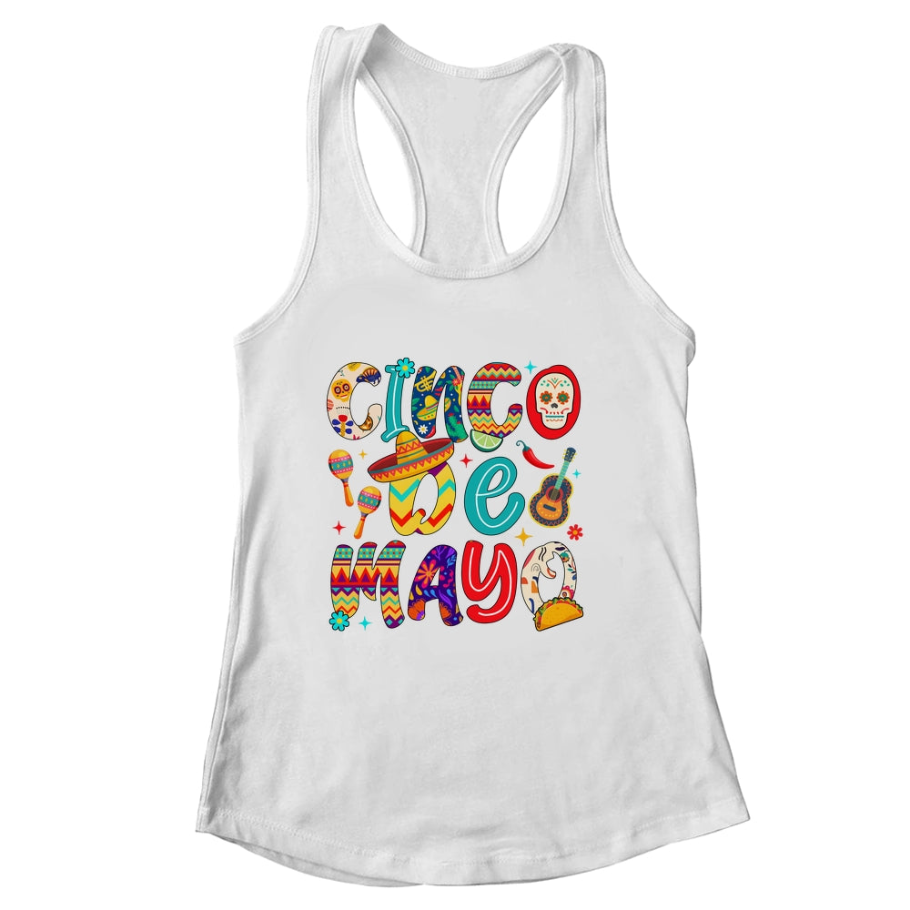 Cinco De Mayo Party Mexican Lets Fiesta Mama Sombrero Taco Shirt & Tank Top | siriusteestore