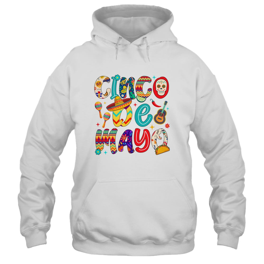 Cinco De Mayo Party Mexican Lets Fiesta Mama Sombrero Taco Shirt & Tank Top | siriusteestore