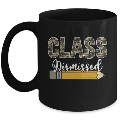 Class Dismissed Last Day Of School Camouflage Graduation Boy Mug | siriusteestore
