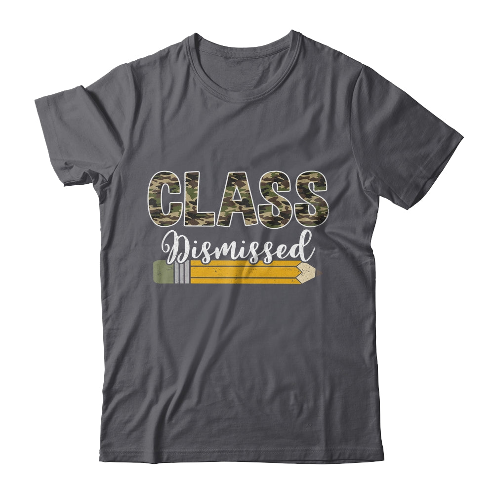 Class Dismissed Last Day Of School Camouflage Graduation Boy Shirt & Hoodie | siriusteestore
