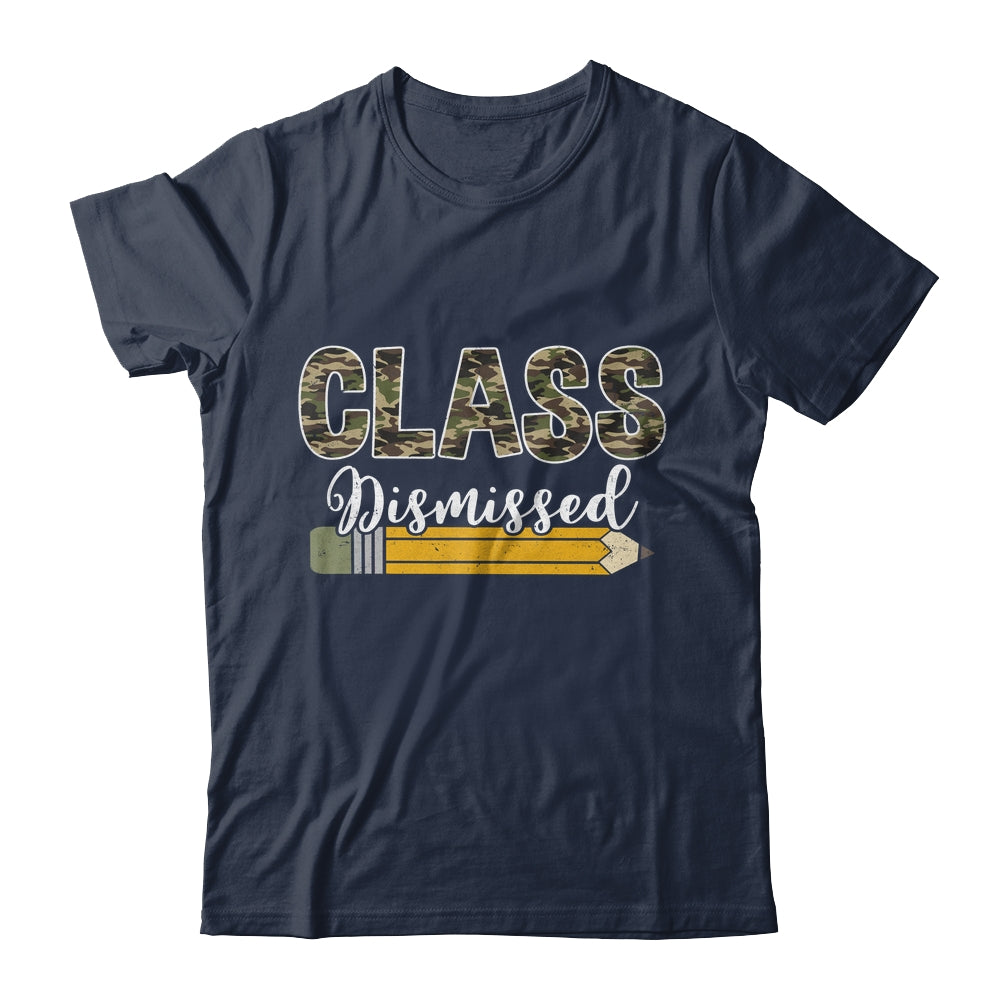 Class Dismissed Last Day Of School Camouflage Graduation Boy Shirt & Hoodie | siriusteestore