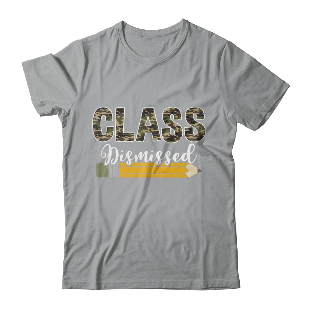 Class Dismissed Last Day Of School Camouflage Graduation Boy Shirt & Hoodie | siriusteestore