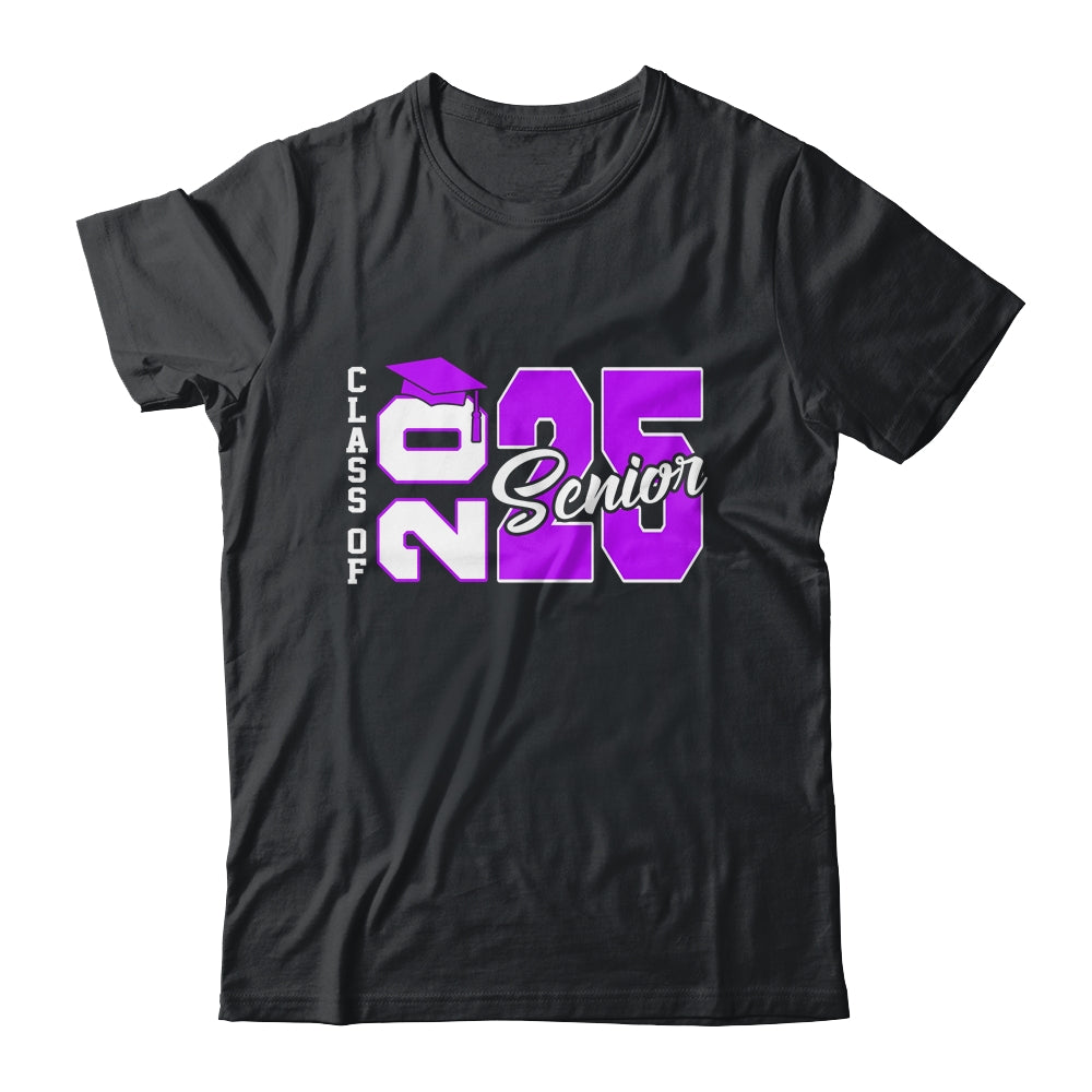 Class Of 2025 Senior 2025 Graduation 2025 Back To School Purple Shirt & Hoodie | siriusteestore
