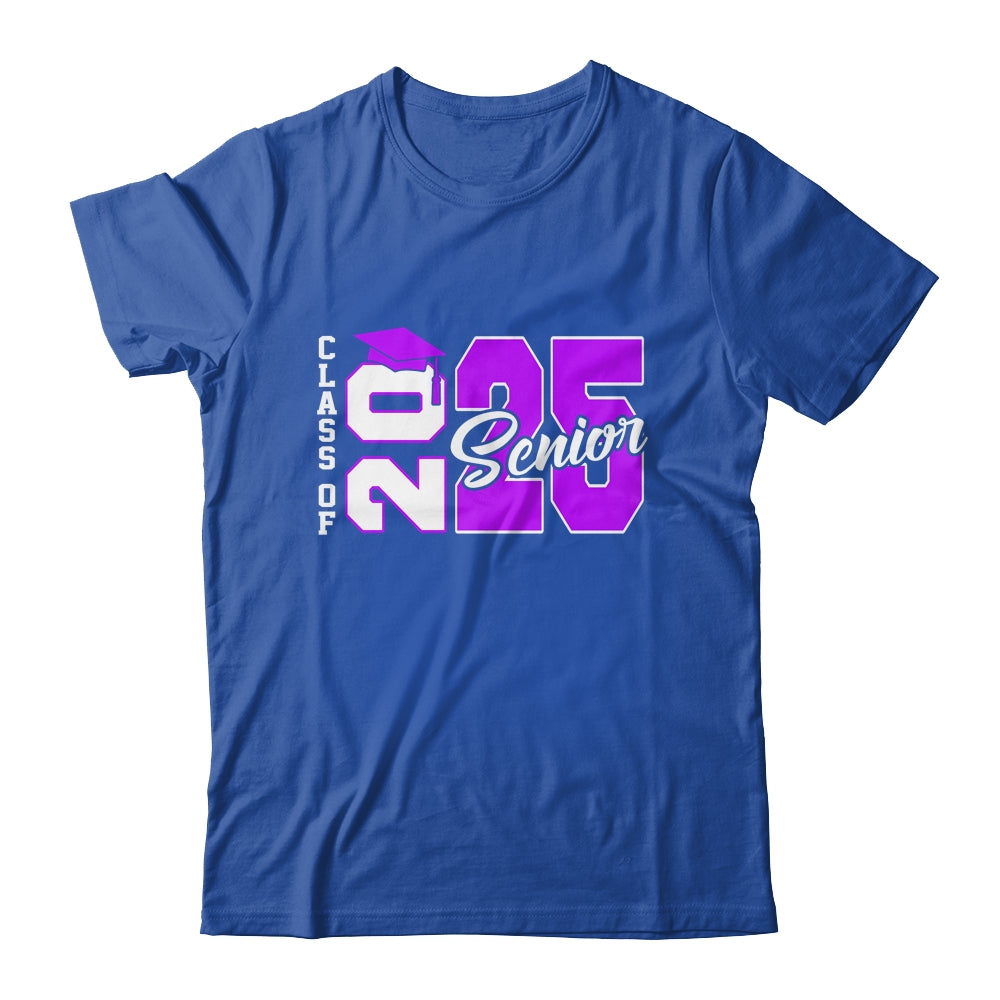 Class Of 2025 Senior 2025 Graduation 2025 Back To School Purple Shirt & Hoodie | siriusteestore