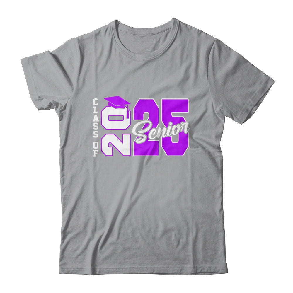 Class Of 2025 Senior 2025 Graduation 2025 Back To School Purple Shirt & Hoodie | siriusteestore