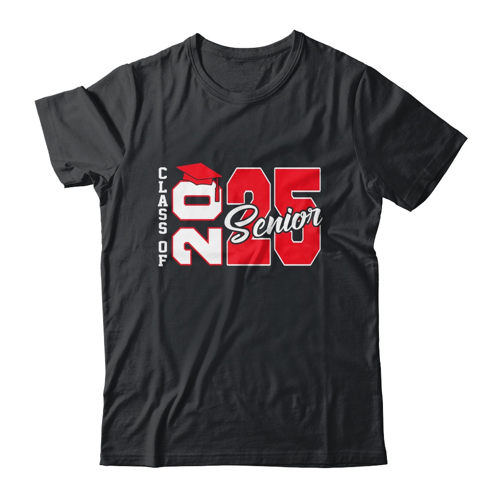 Class Of 2025 Senior 2025 Graduation 2025 Back To School Red Shirt & Hoodie | siriusteestore