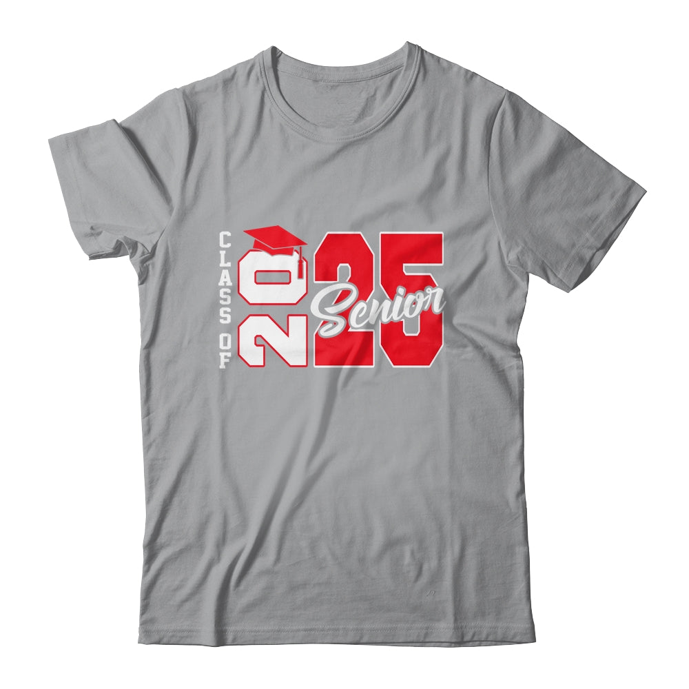 Class Of 2025 Senior 2025 Graduation 2025 Back To School Red Shirt & Hoodie | siriusteestore