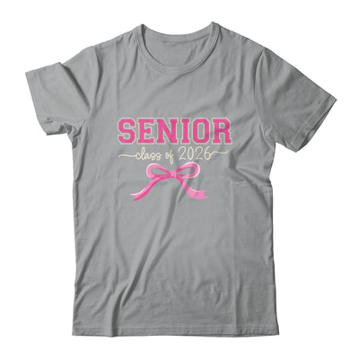 Class Of 2026 Pink Coquette Bow Cap Senior 2026 Graduation Shirt & Hoodie | siriusteestore