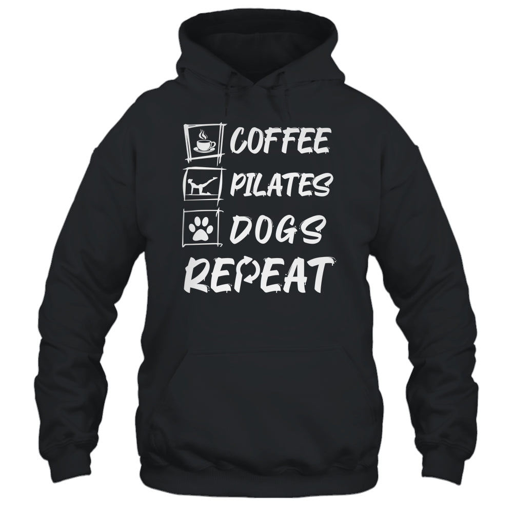 Coffee Pilates Dogs Repeat Pilates Art For Girl Women Shirt & Tank Top | siriusteestore