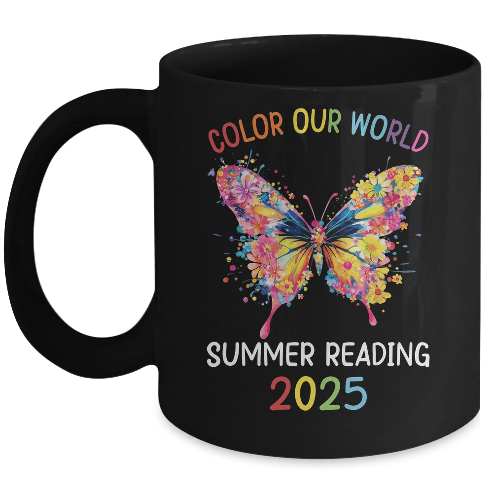 Color Our World Summer Reading Program 2025 Butterfly Mug | siriusteestore