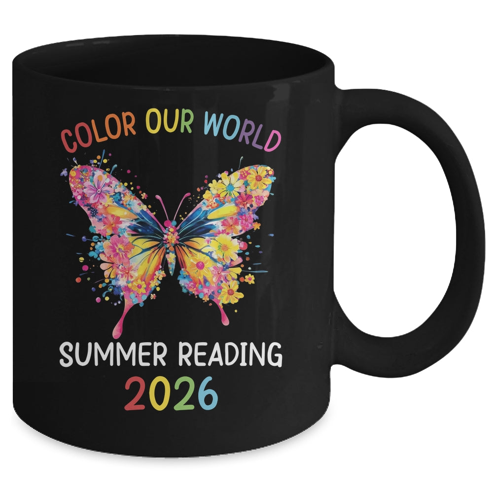 Color Our World Summer Reading Program 2026 Butterfly Mug | siriusteestore