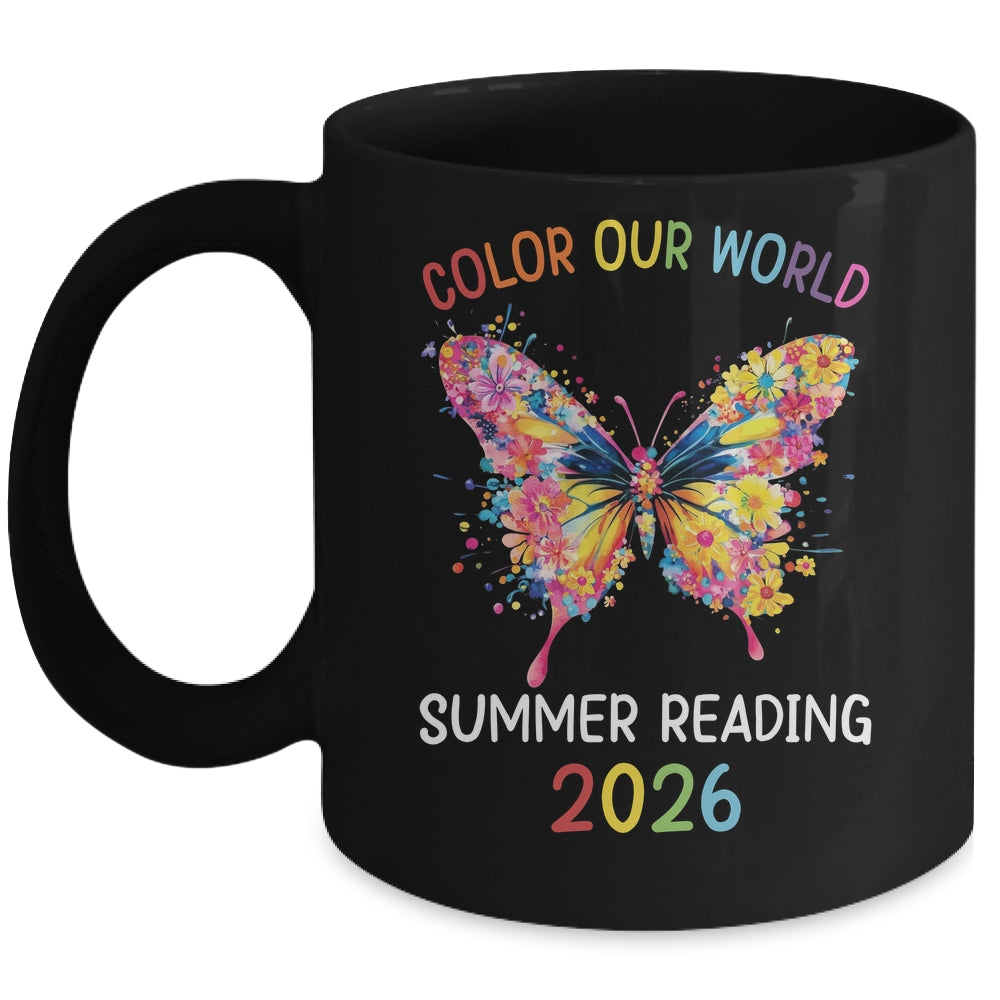 Color Our World Summer Reading Program 2026 Butterfly Mug | siriusteestore